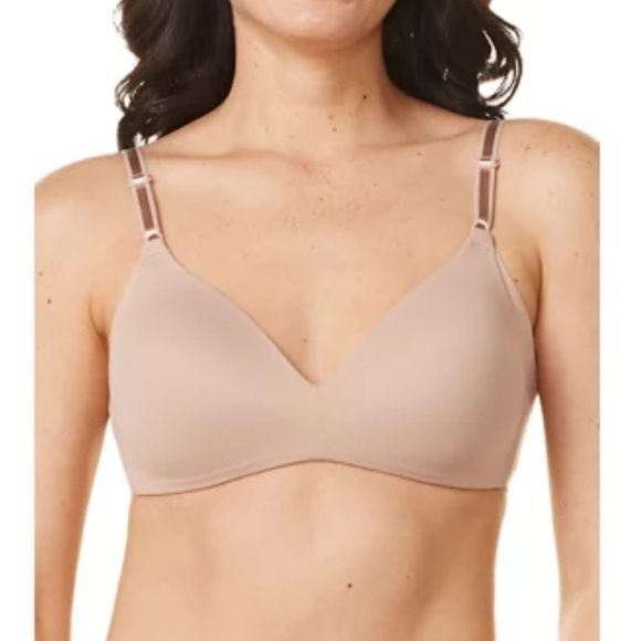 40B No Side Effects Underarm-Smoothing Comfort Wireless Lightly Line T-Shirt Bra - Picture 1 of 12